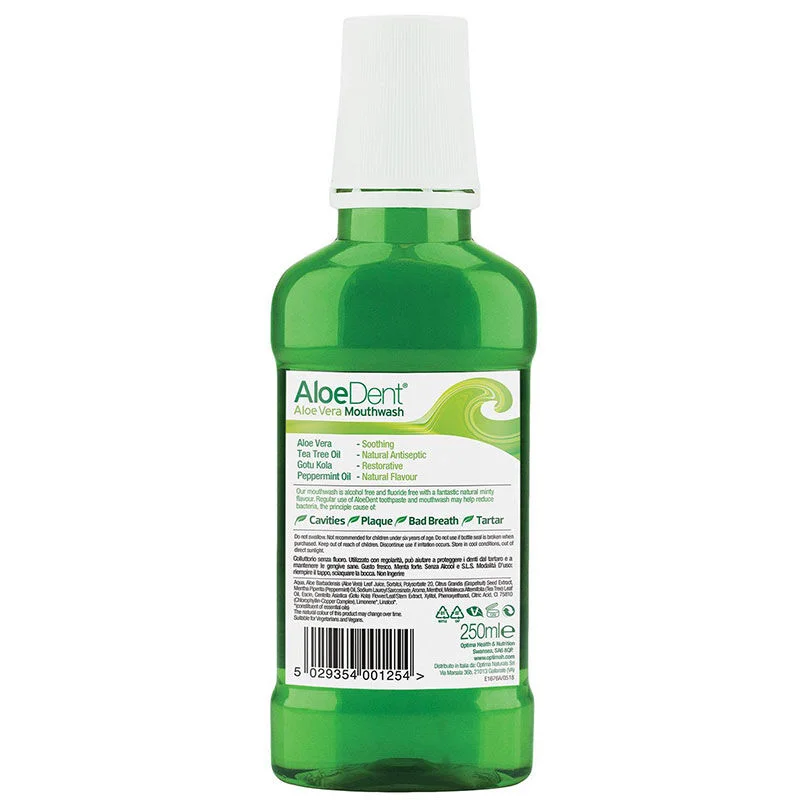 AloeDent Erfrischende Mundspülung mit Gotu Kola &amp; Aloe Vera 250ml
