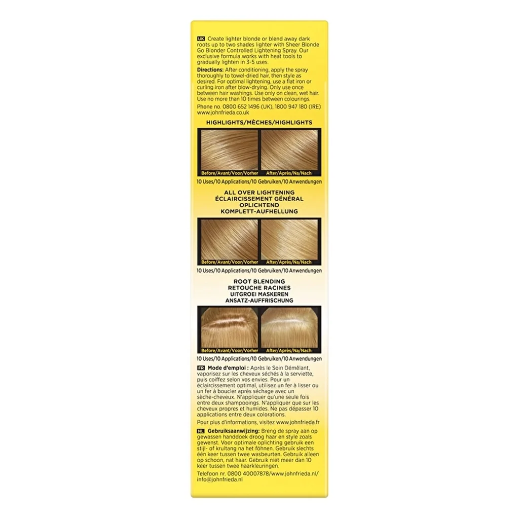 Спрей для осветления John Frieda Sheer Blonde Go Blonder 100 мл