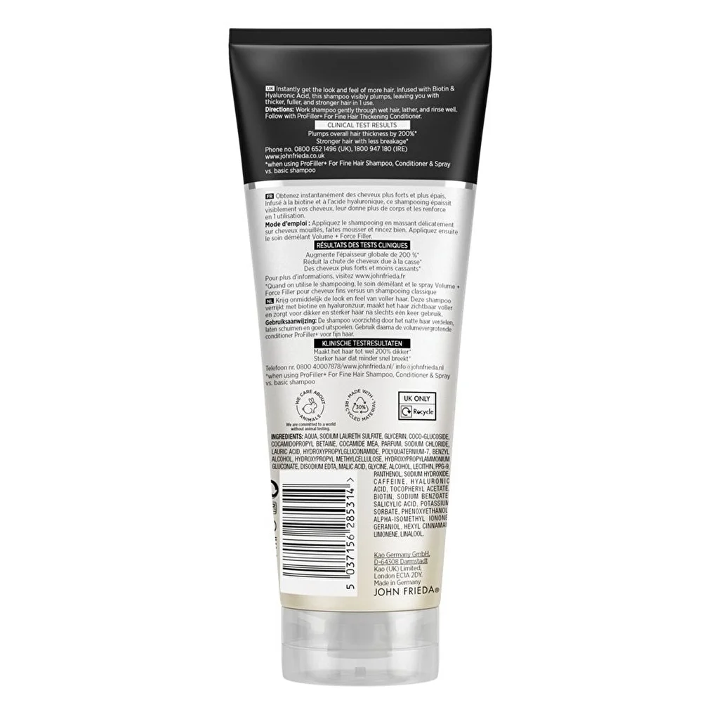 John Frieda Profiller+ Thickening Shampoo 250 ml