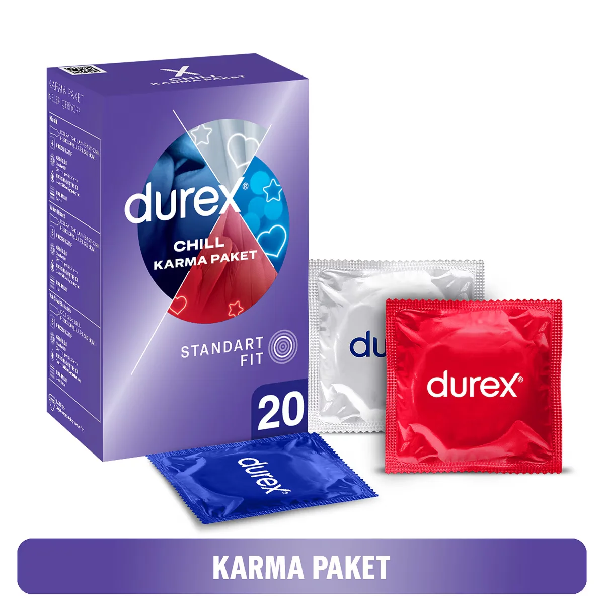 Durex Chill Kondome 20er Pack - Ultra-Dünn, Kühlende Sensation
