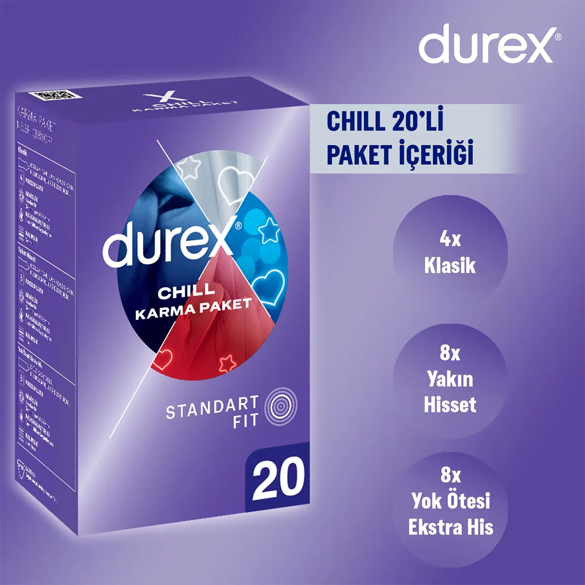 كوندوم دوركس تشيل 20 حبة Durex