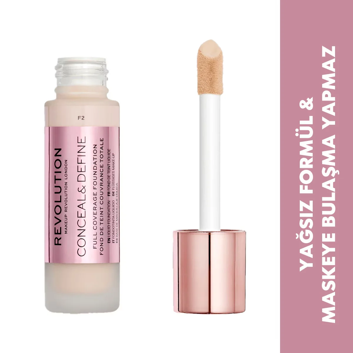 Revolution Conceal & Define Foundation F2