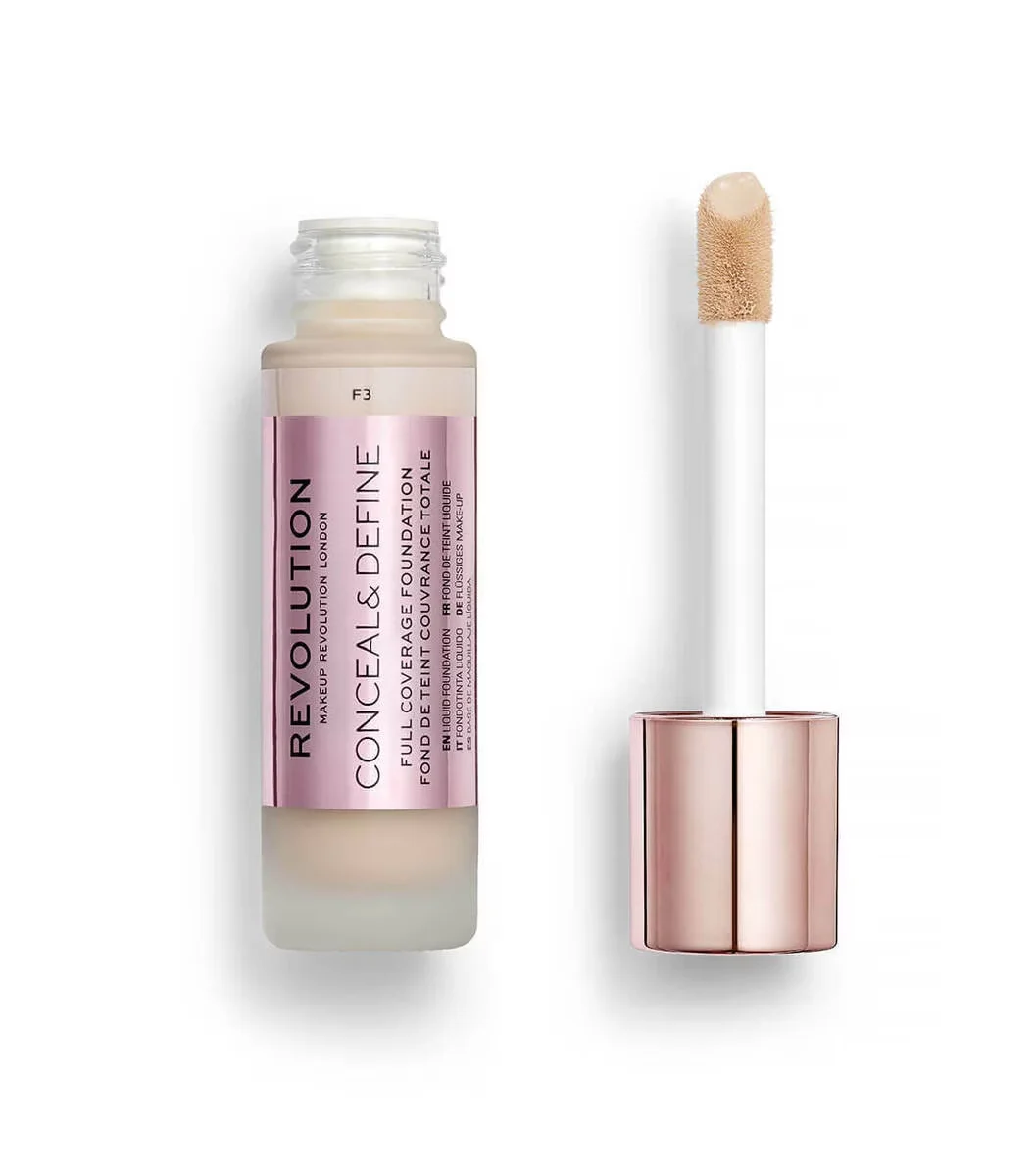 Revolution Conceal & Define Foundation F3