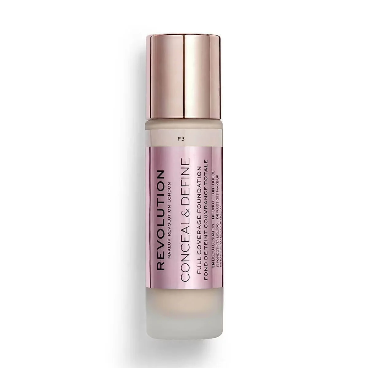 Revolution Conceal & Define Foundation F3