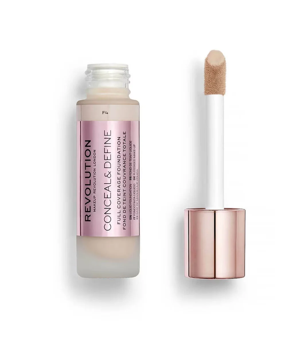 Revolution Conceal & Define Foundation F4