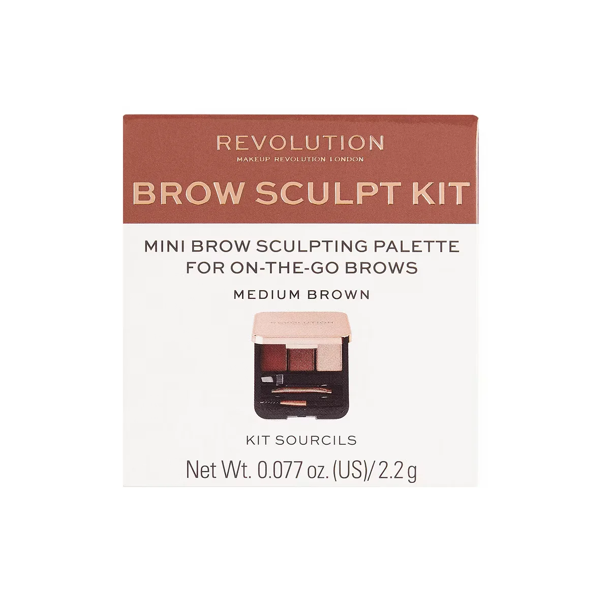 Набор для бровей Revolution Brow Sculpt Средний