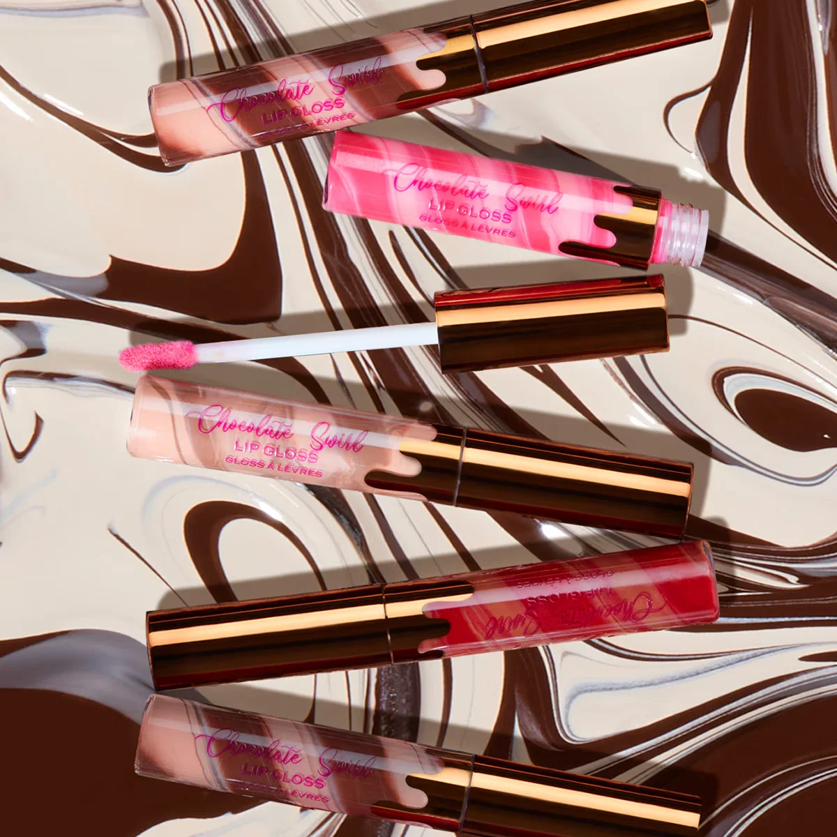 I Heart Revolution Mini Swirl Chocolate Marshmallow Lip Gloss