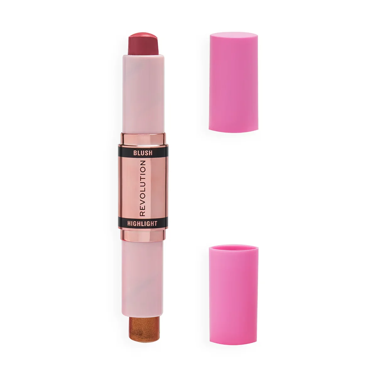 Revolution Blush &amp; Highlighter Stick Flushing Pink
