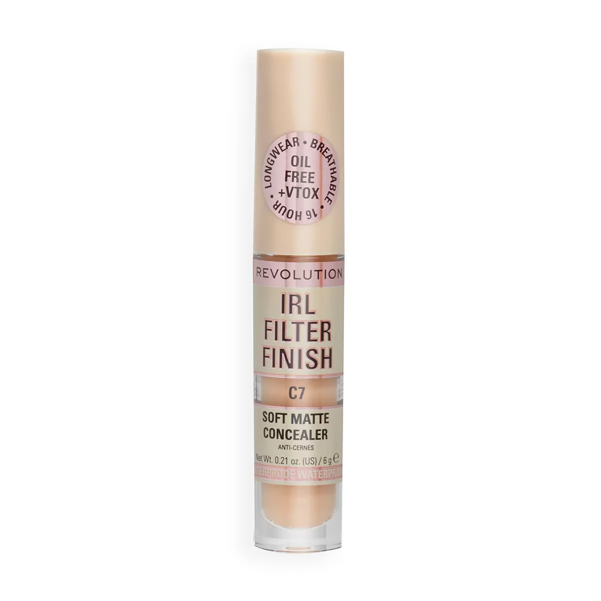Revolution IRL Filter Finish Concealer C7 für mittlere Haut