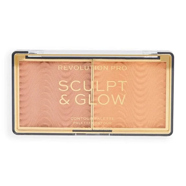 Revolution Pro Highlighter Sculpt & Glow Palette Medium Deep 8 gr