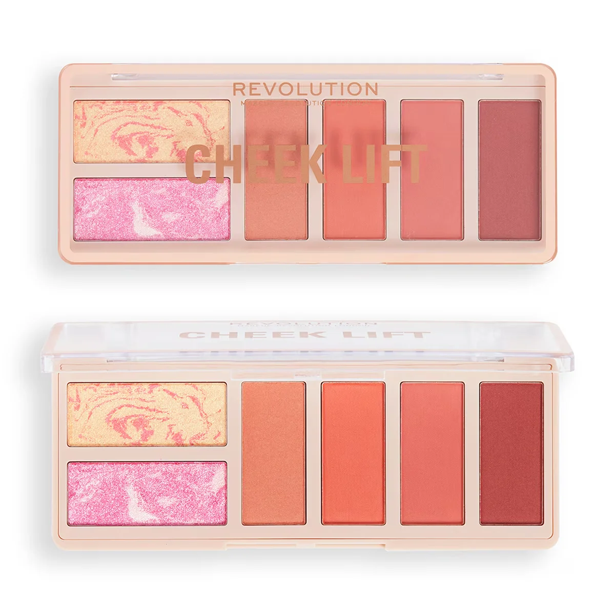 Revolution Wangenlift Rouge Palette - Korallen Traumglanz