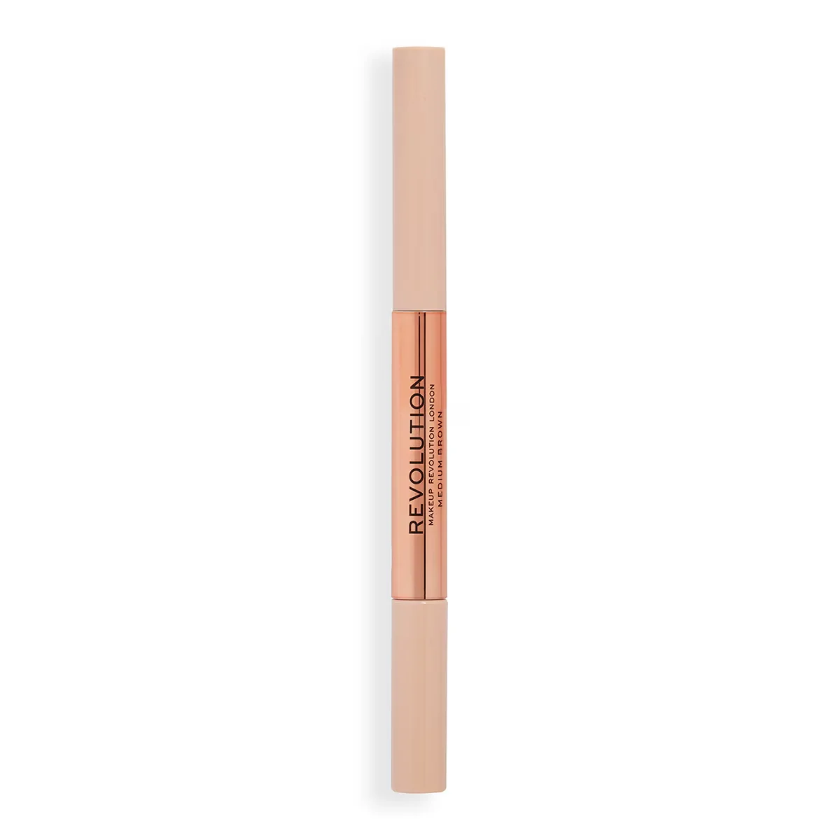 Revolution Fluffy Brow Duo Brow Pencil And Brow Mascara Medium Brown