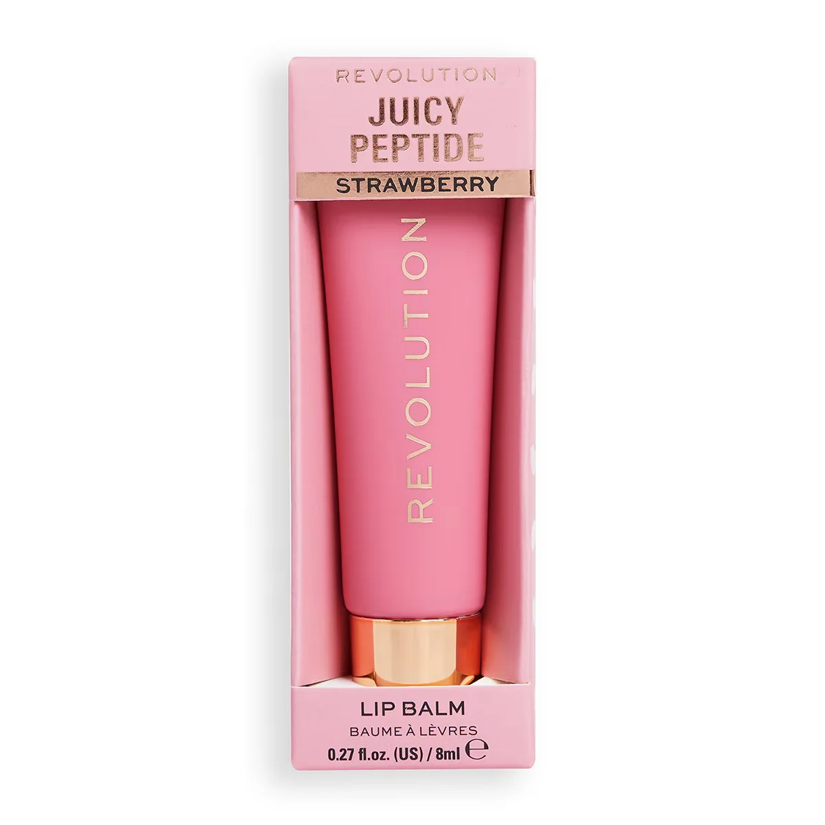 Бальзам для губ с пептидами Revolution Juicy Pink Strawberry