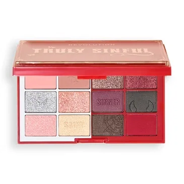 Revolution Truly Sinful Blood Eyeshadow Palette - Bold Colors