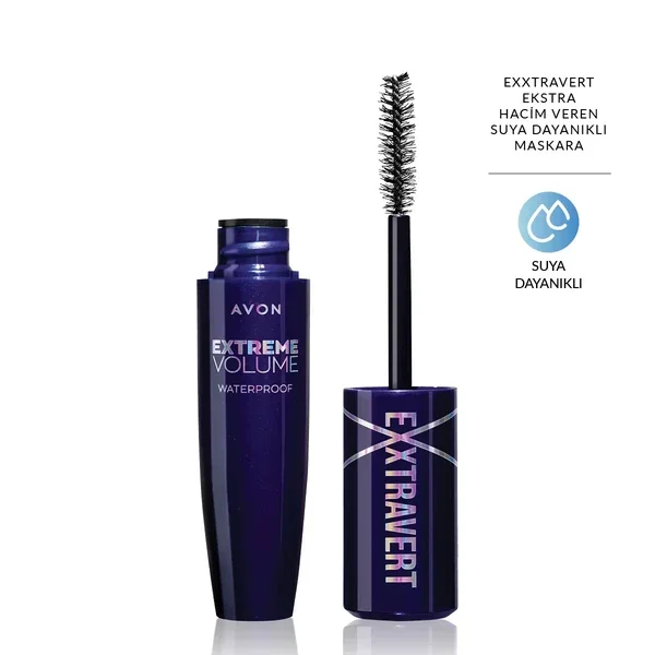 Avon Exxtravert Waterproof Mascara Blackest Black