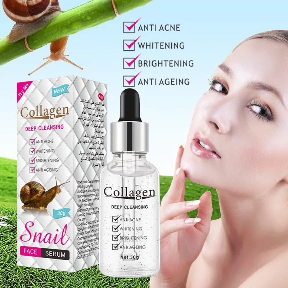 Collagen and Snail Serum for Deep Cleansing Facial from Cosmetic Solution 30 grams
