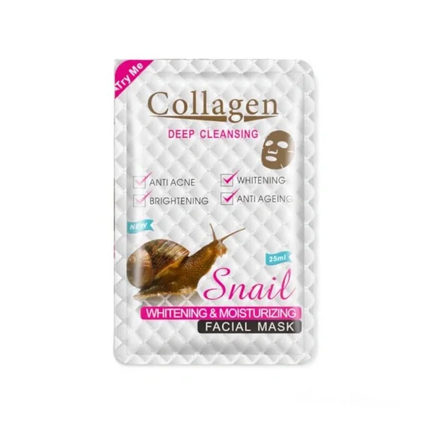 Snail Collagen Mask for Skin Brightening and Hydration