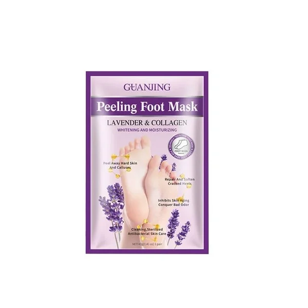 Lavender Foot Mask for Exfoliation and Skin Renewal, 40g
