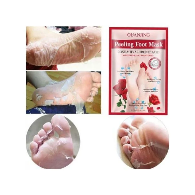 Guanjing Rose &amp; Hyaluronic Acid Peeling Foot Mask 40 g