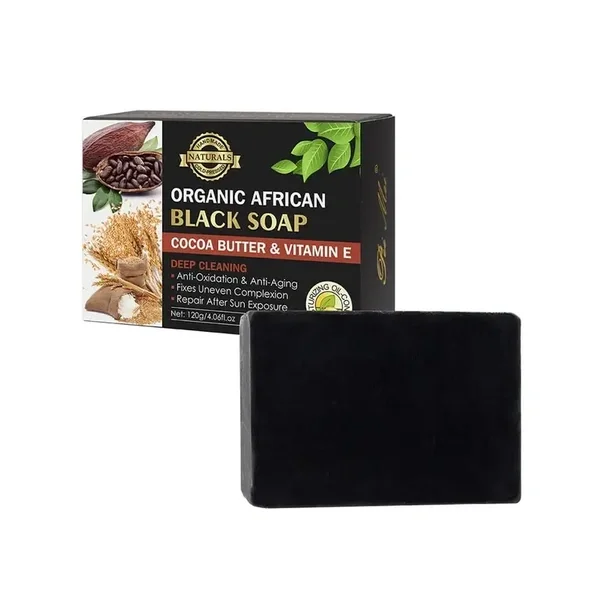 African Black Soap with Cocoa Butter and Vitamin E - By My 120g