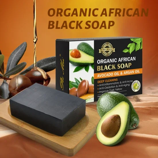 African Black Soap with Avocado Oil and Argan Oil by Buy My 120g