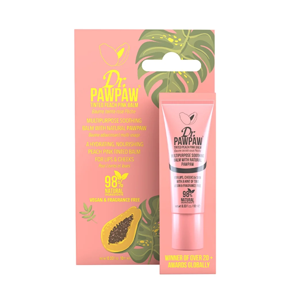 Dr. Pawpaw Getönter Pfirsich Pink Balsam 10ml für Lippen und Haut