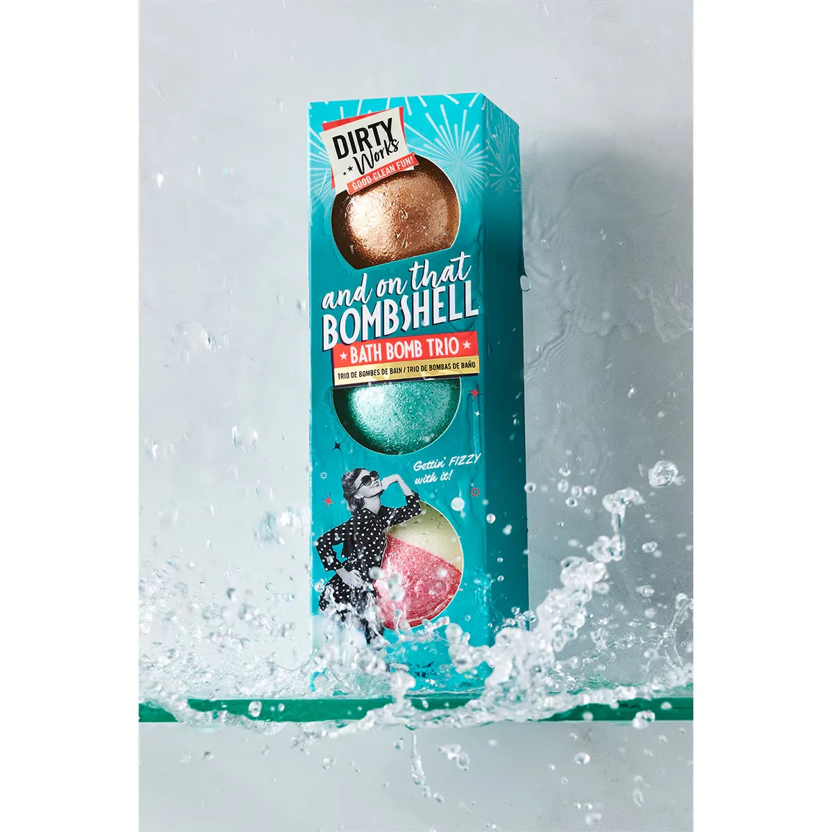 Dirty Works And On That Bombshell Bath Ball 3 x80 g