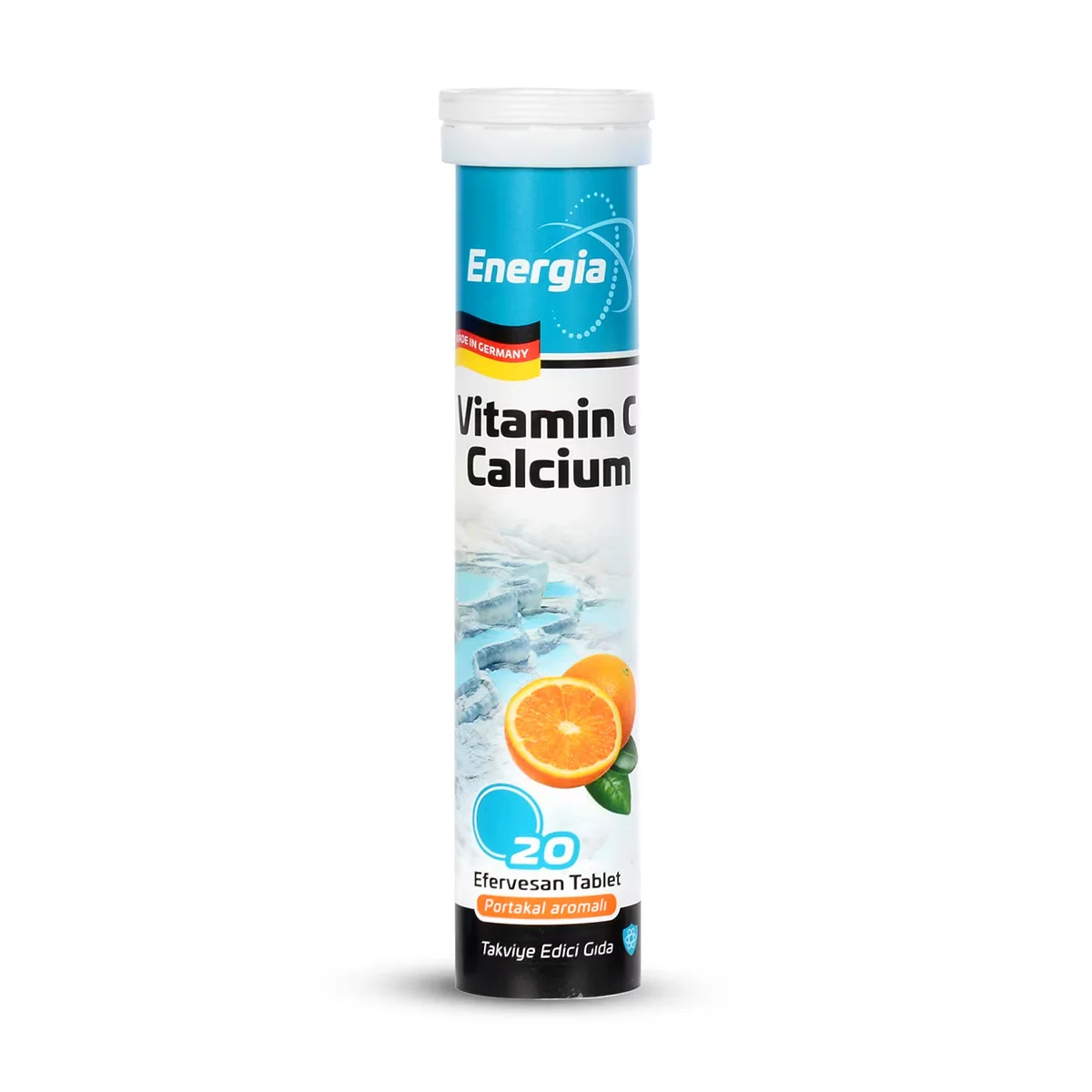 Energia Vitamin C & Calcium Effervescent Tablets 20 pcs