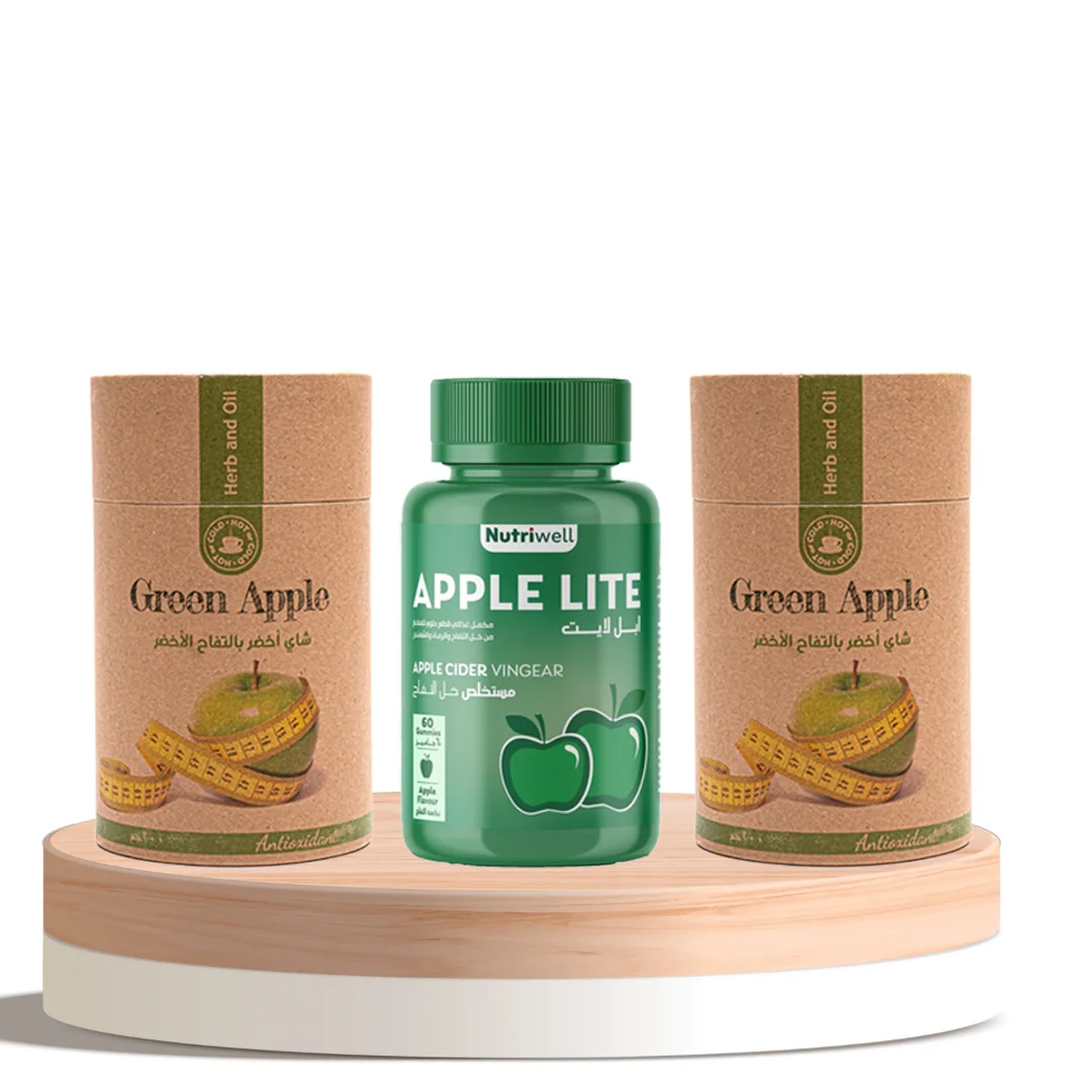 Green Apple Course: Tea and Vitamins, 3 Products