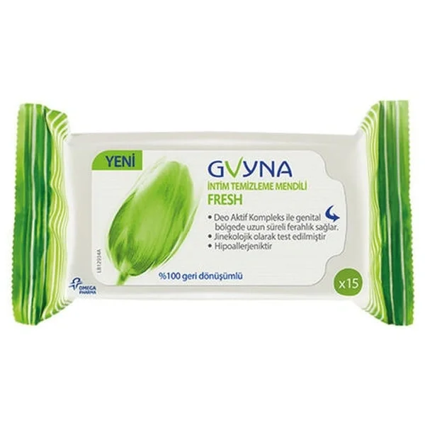 Gvyna İntim Cleansing Wipes Fresh 15 pcs