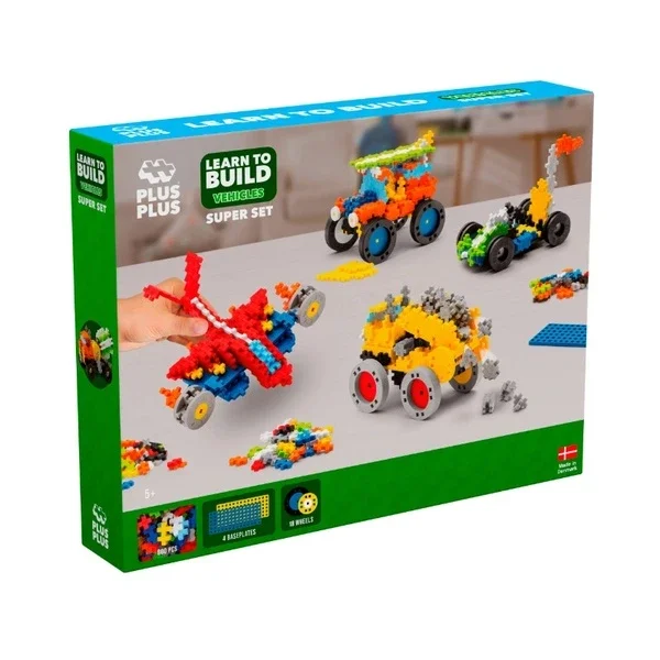 Plus Plus I Learn To Build Vehicles Super Set 800 pcs