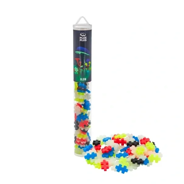 Plus Plus Glow - Glow In The Dark 100 pcs (tube)