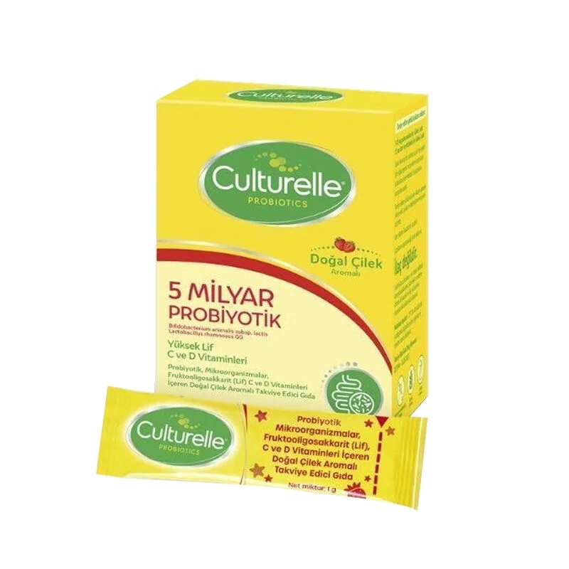 كلتشريل أطفال بروبيوتيك بنكهة الفراولة الطبيعية 30 كيس Culturelle
