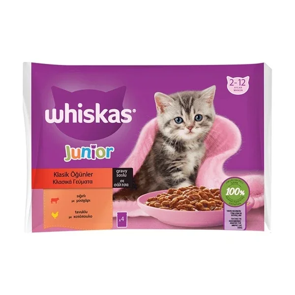 Whiskas Puppy Classic Meals Bag Wet Food 340 gr