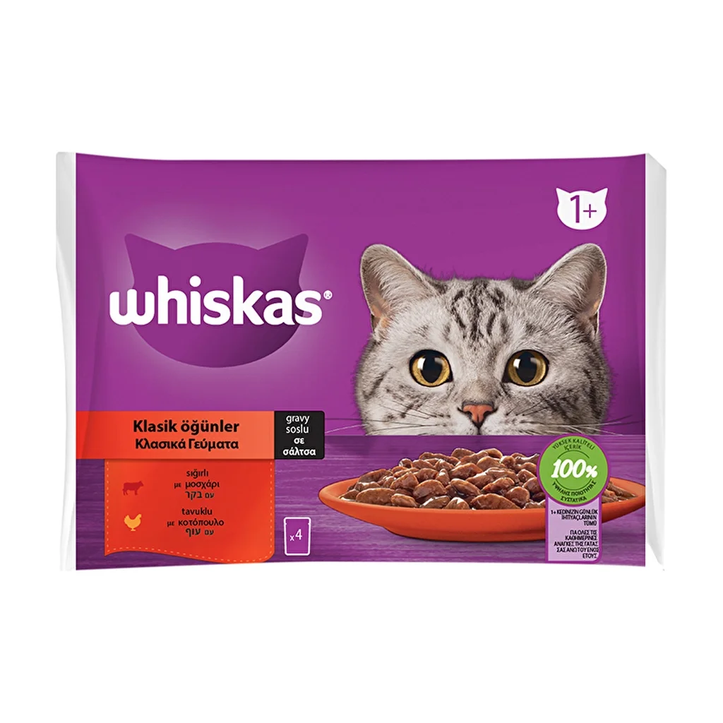 Whiskas Classic Meals Bag Wet Food 340 gr