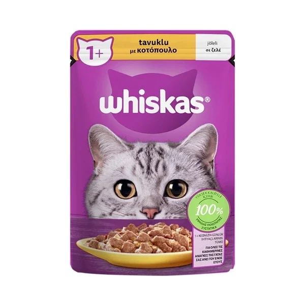 Whiskas Chicken Bag Wet Food 85 gr