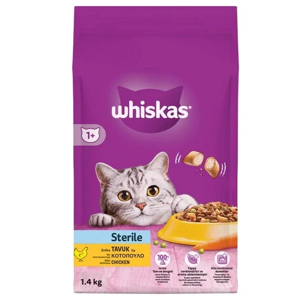 Whiskas Cat Dry Food Sterile 1.4 kg
