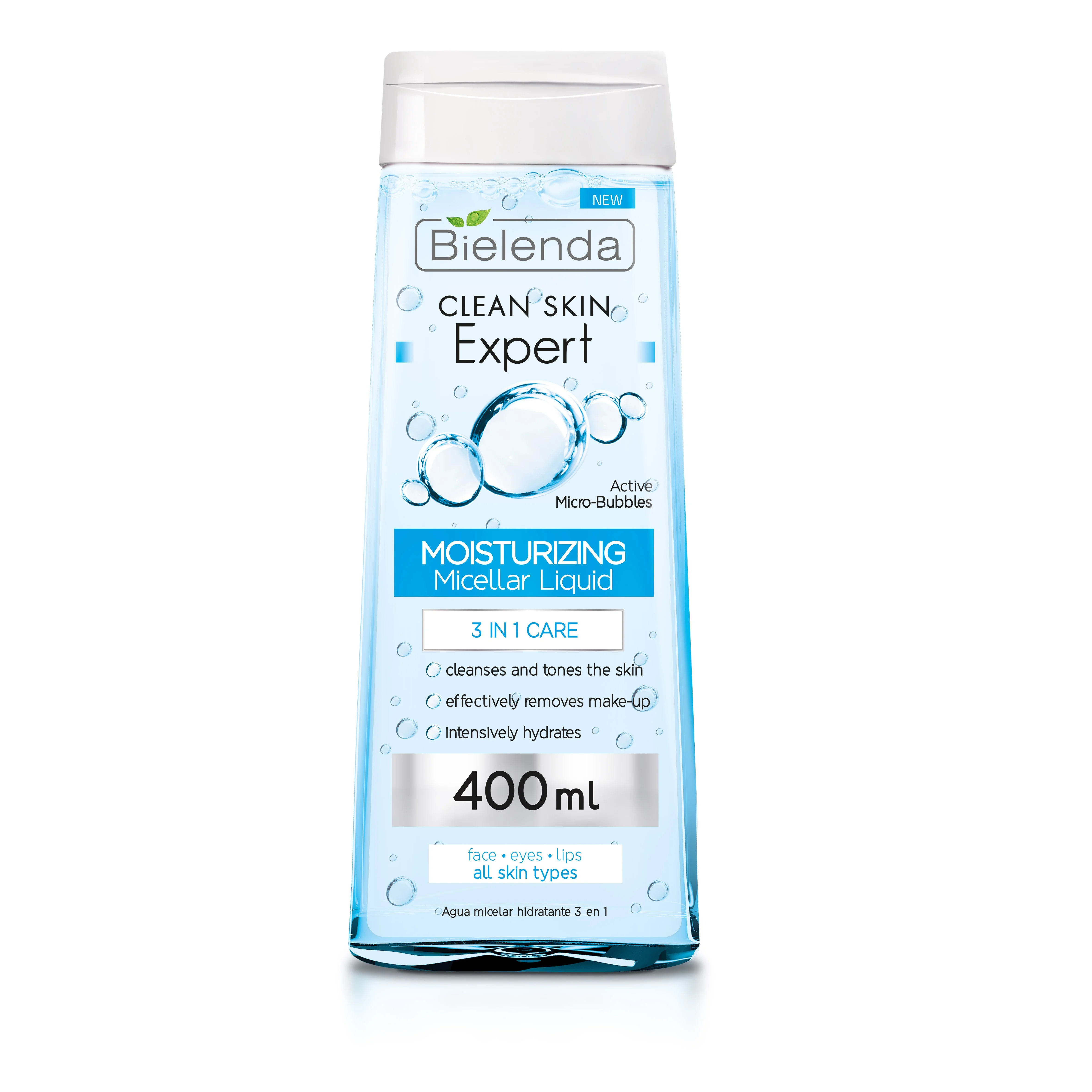 Bielenda Moisturizing Micellar Liquid 3 in 1 care 400 ml