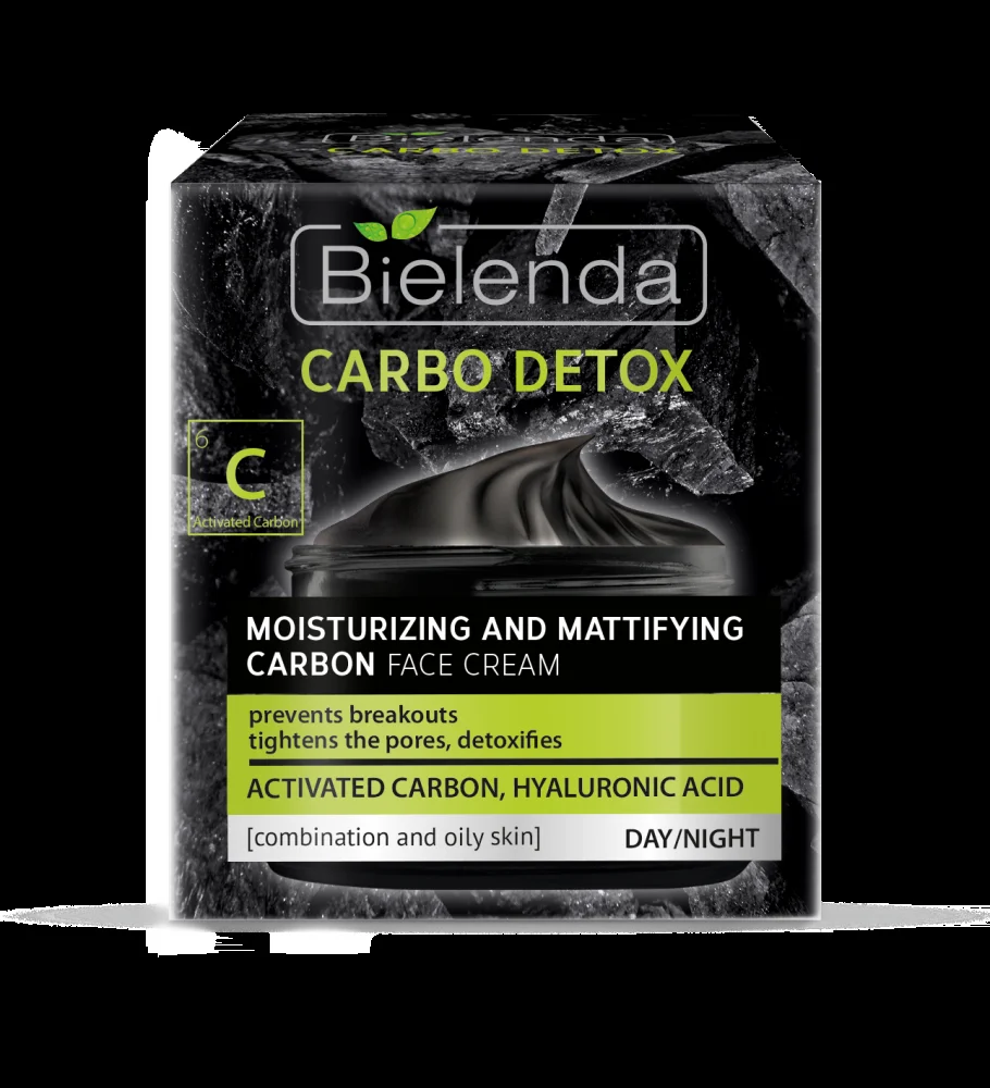 Bielenda Moisturizing And Mattifying Carbon Face Cream 50 ml