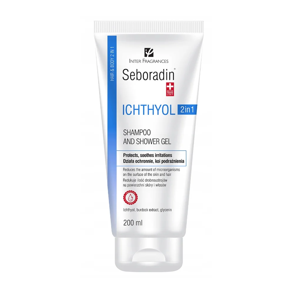 Seboradin 2-in-1 Ichthyol Shampoo and Shower Gel 200 ml