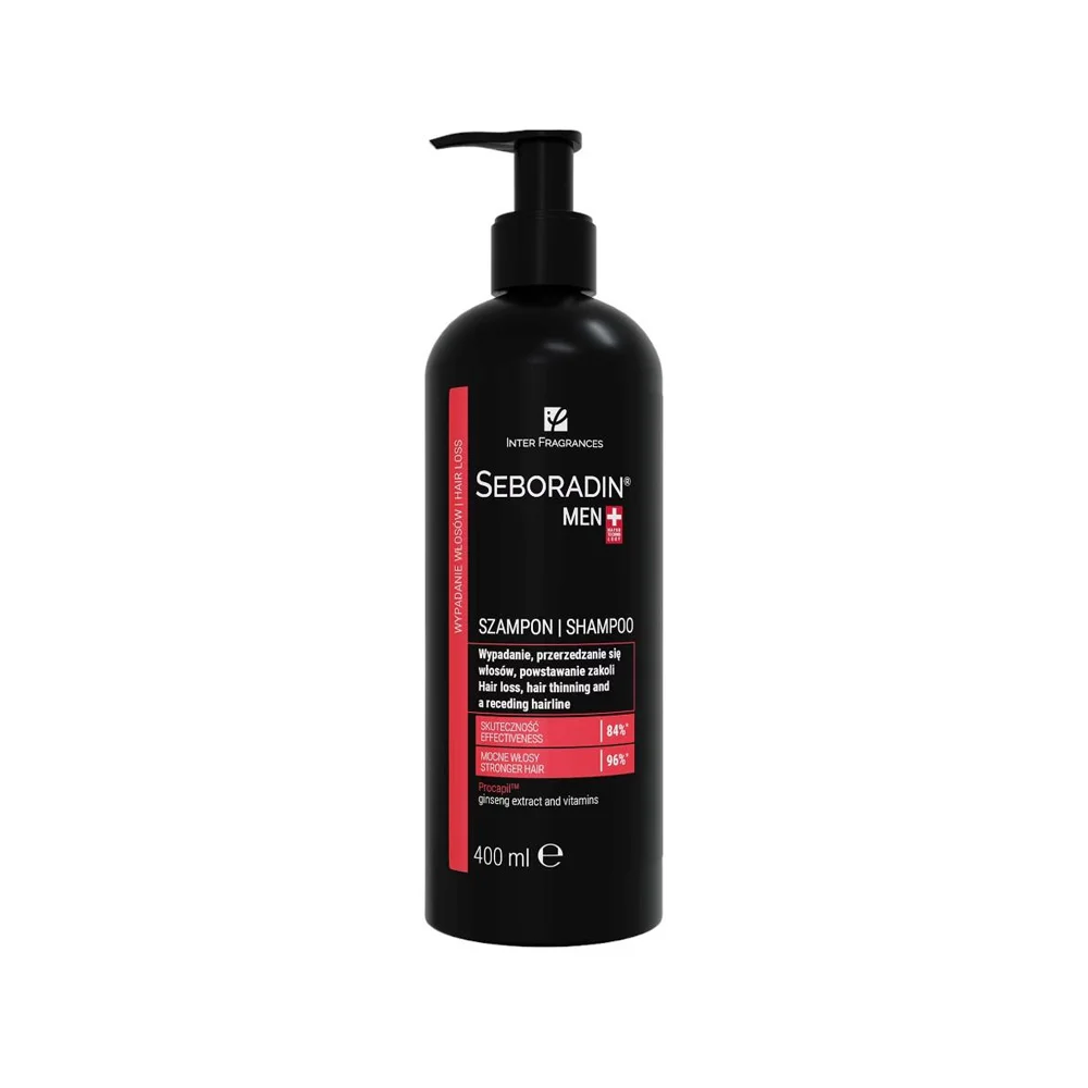 Hair Gap Treatment Shampoo for Weak Hair for Men by Seboradin 400 ml