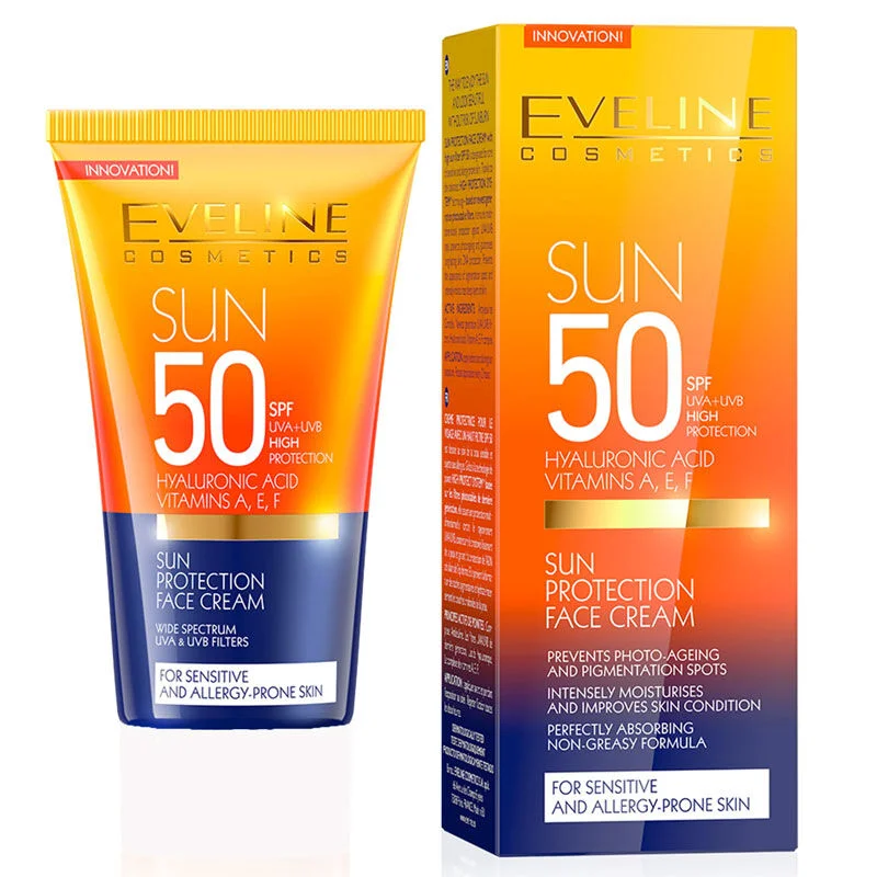كريم واقي الشمس للوجه SPF 50 50 مل من إيفلين Eveline