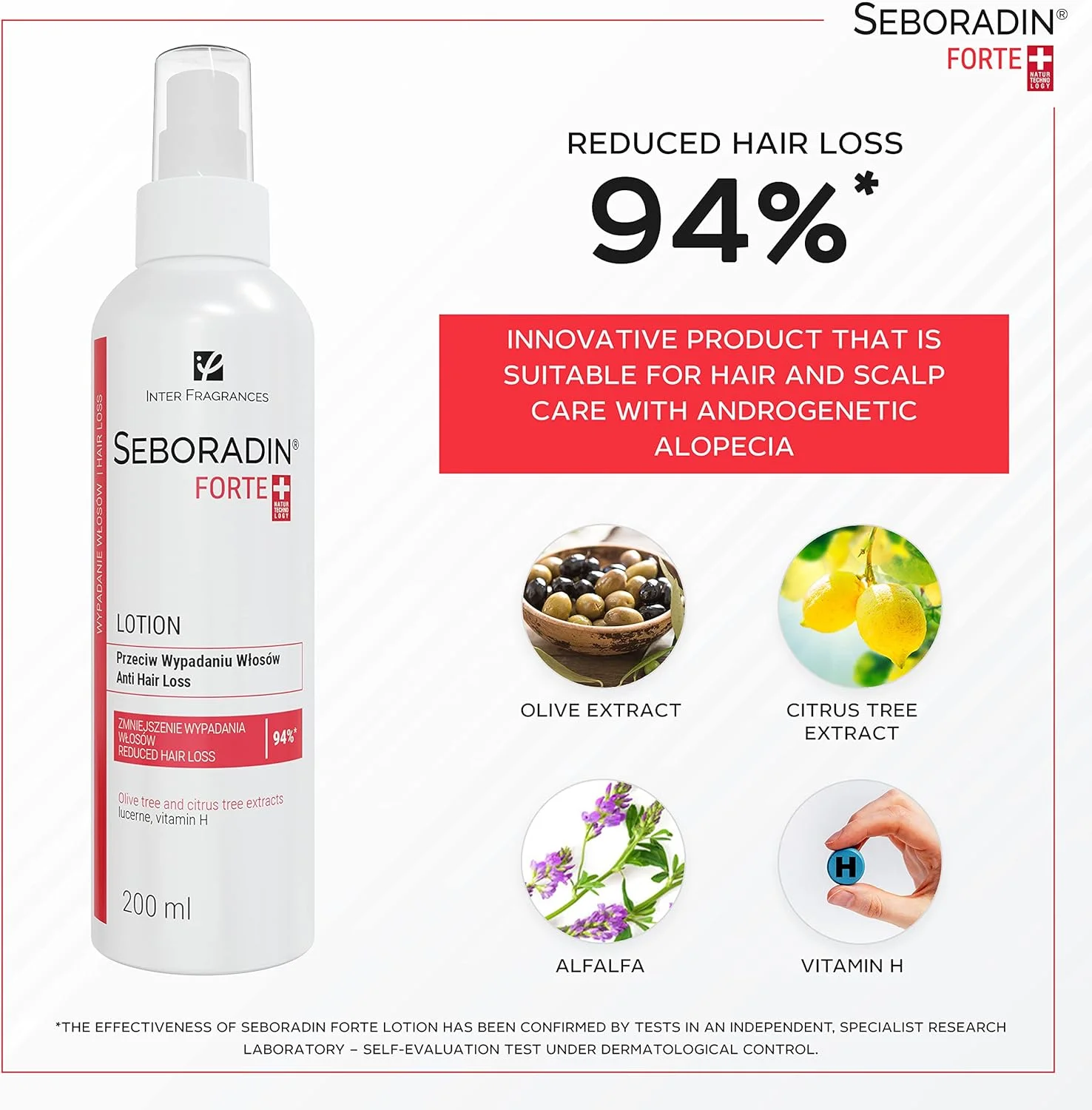 Haarstärkende und nährende Lotion gegen Haarausfall 200 ml von Seboradin