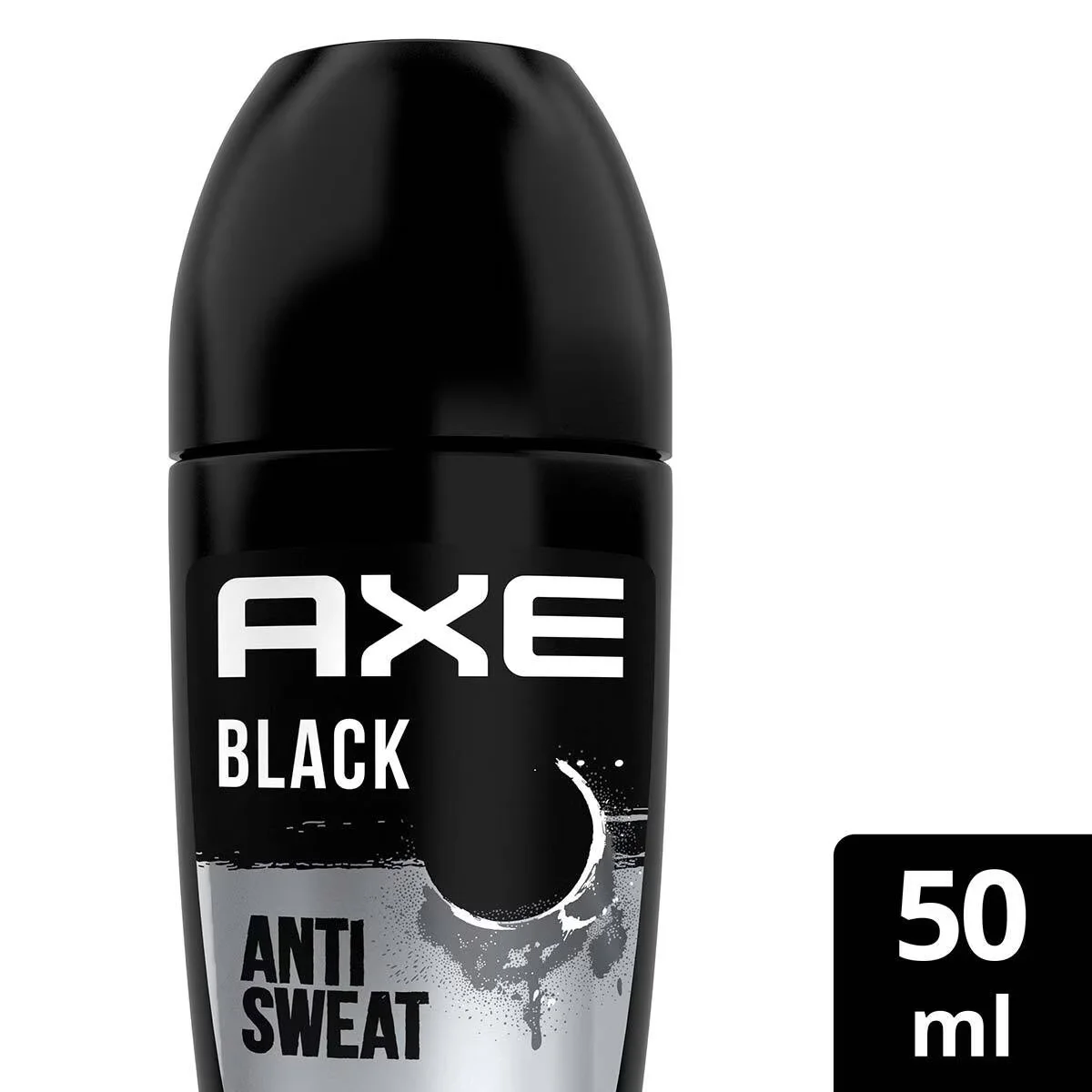 Axe مزيل عرق رول أون من أكس للرجال، عطر أسود يدوم 48 ساعة، 50 مل