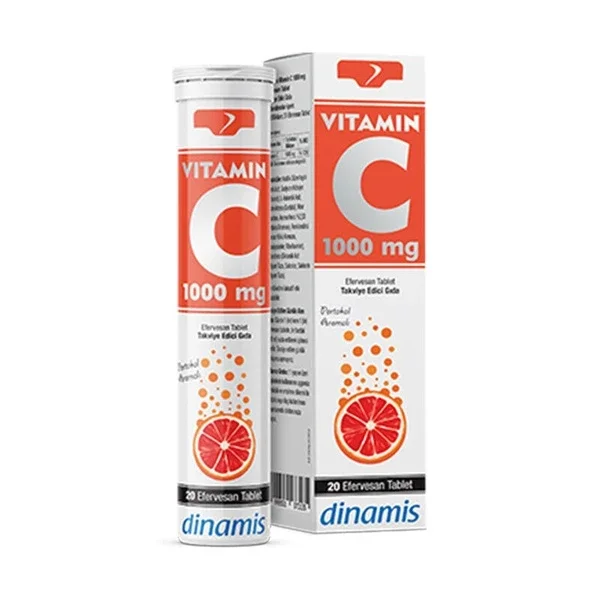 Dinamis Vitamin C 1000 mg Food Supplement 20 effervescent Tablets