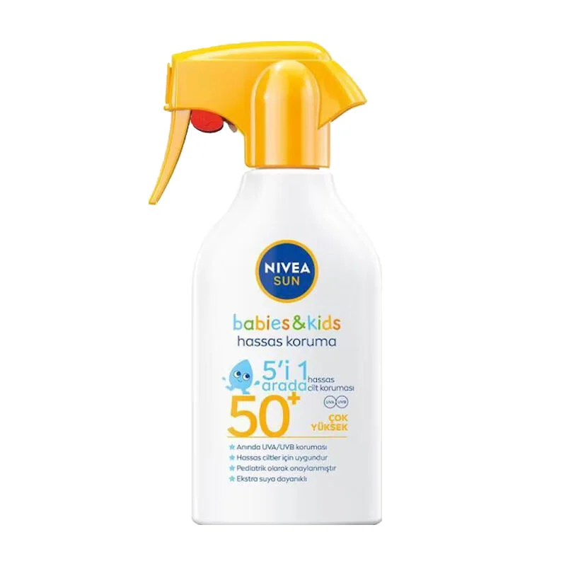Nivea Sun Babies Kids Sensitive Protection Sun Spray Spf 50+ 270 ml