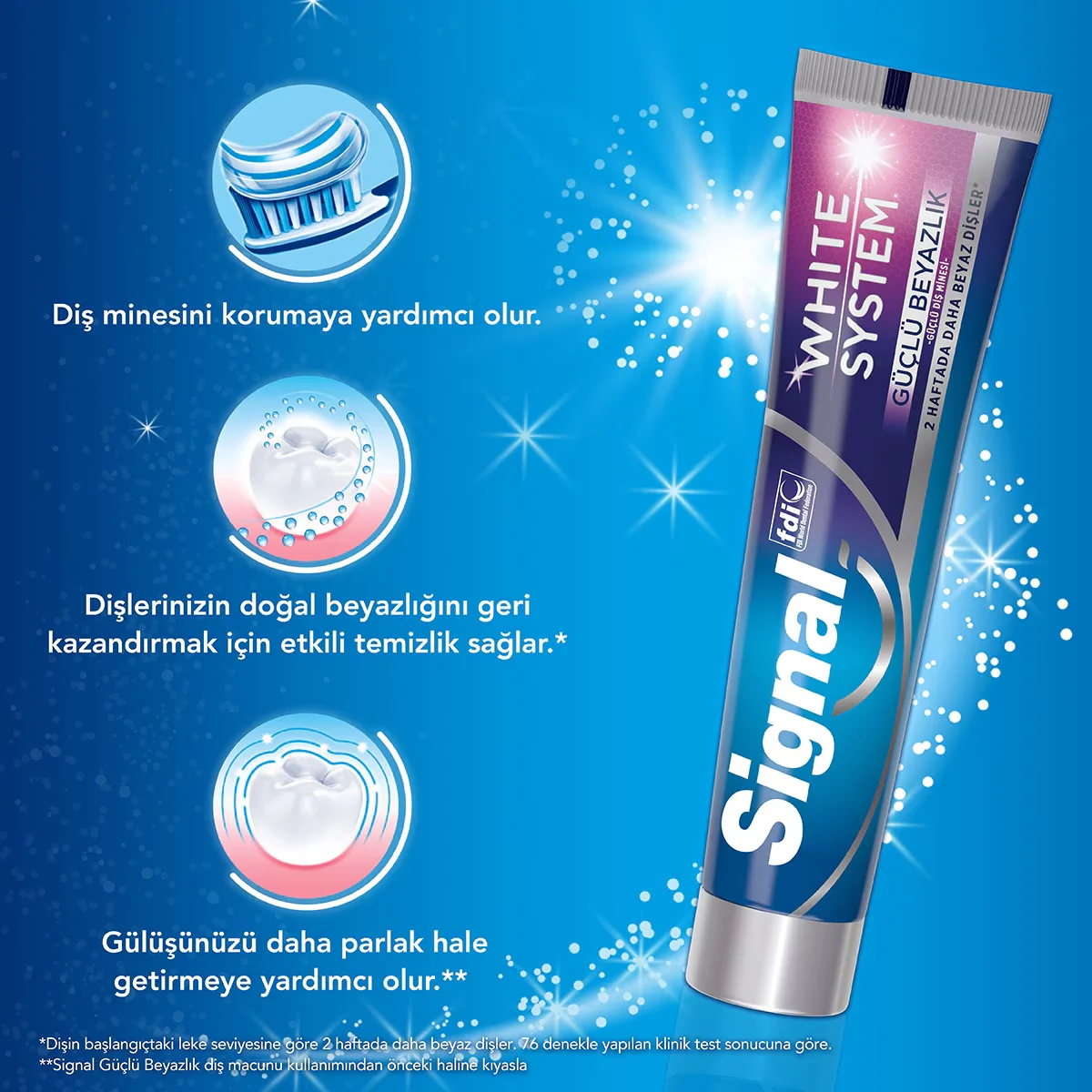 Signal White System Intensive Aufhellende Zahnpasta 75ml