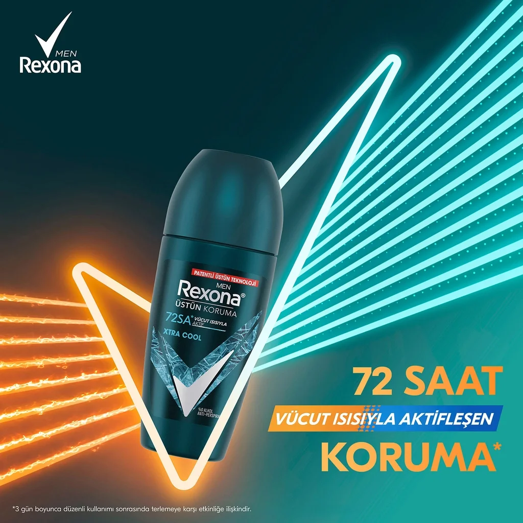 Rexona مزيل عرق ريكسونا سوبريور بروتكشن للرجال، حماية فائقة تدوم 72 ساعة، 50 مل