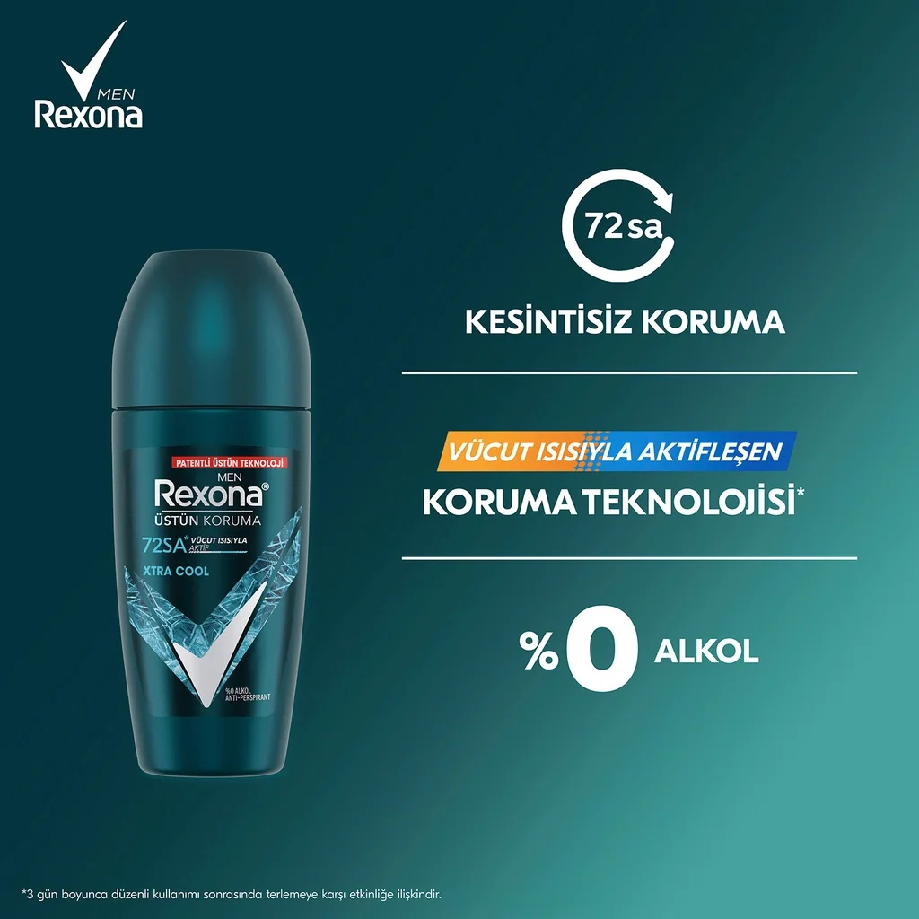 Rexona مزيل عرق ريكسونا سوبريور بروتكشن للرجال، حماية فائقة تدوم 72 ساعة، 50 مل