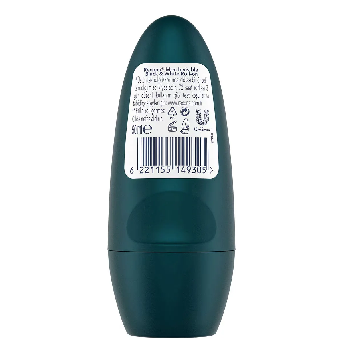 Rexona Superior Protection Men's Roll On Deodorant Invisible 72 Hours Continuous Protection 50 ml